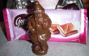 Mikołaj czekoladowy z metalowej formy